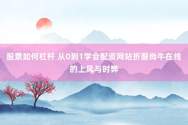 股票如何杠杆 从0到1学会配资网站折服尚牛在线的上风与时弊